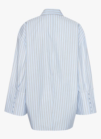 Liam oversized striped shirt ROTATE Blue